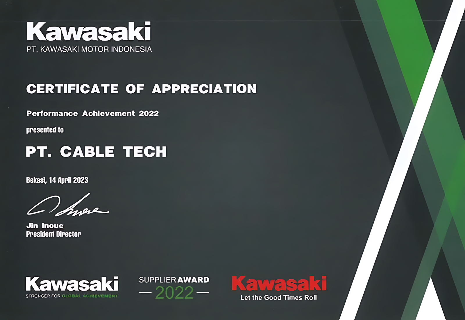 PT KAWASAKI MOTOR INDONESIA